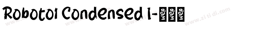 Roboto1 Condensed I字体转换